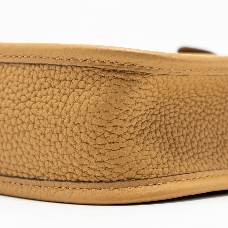 Hermes Mini Evelyne Clemence Biscuit/Camel GHW Stamp Z