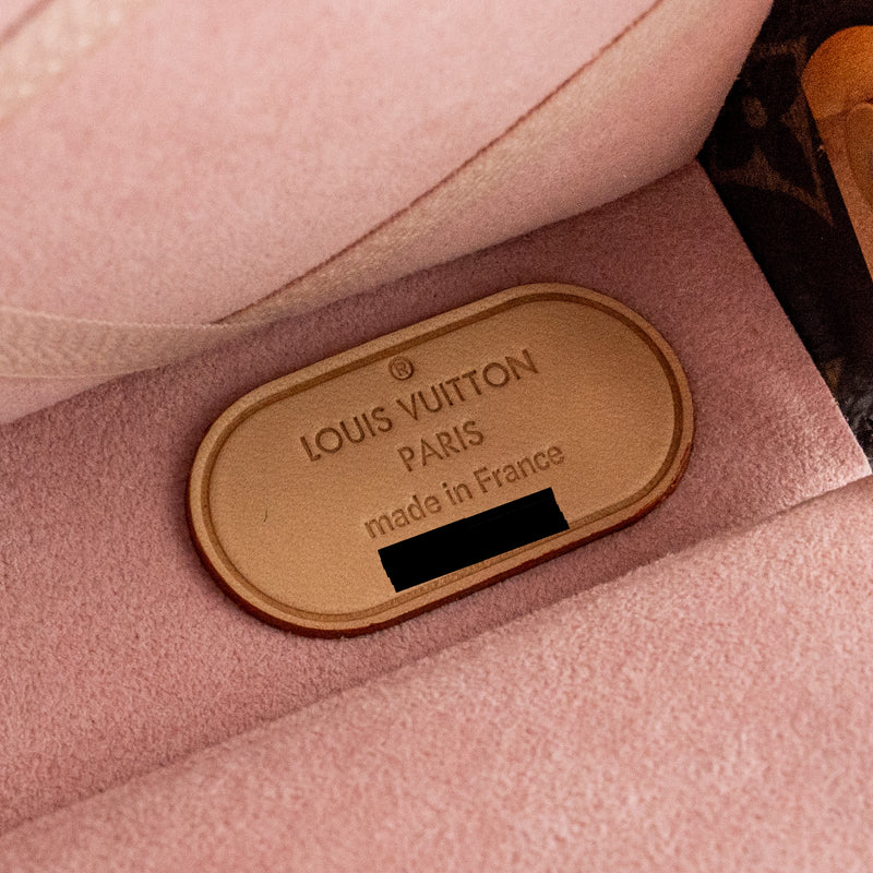 Louis Vuitton Boite Jewellery trunk box monogram canvas / rose ballerine GHW