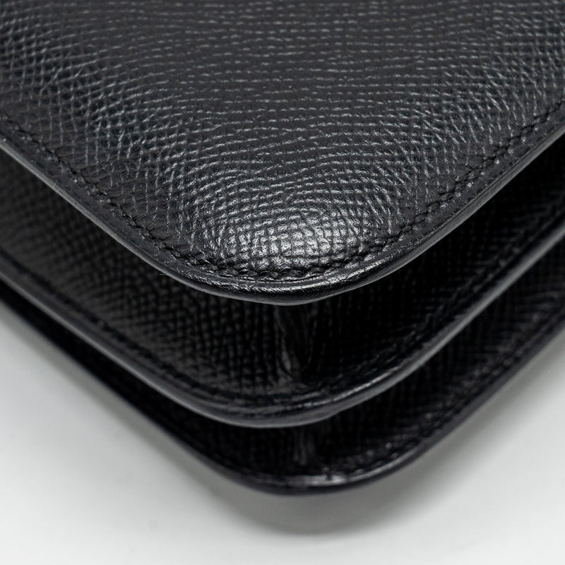Hermes Mini Constance Epsom Black SHW Stamp B