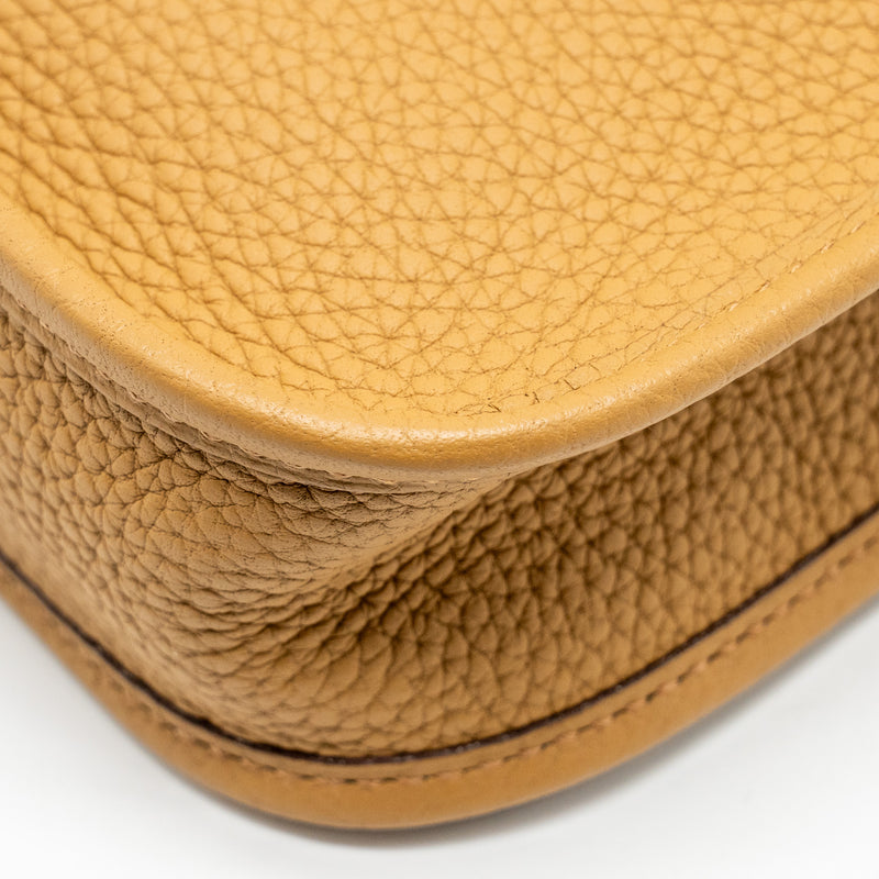 Hermes Mini Evelyne Clemence Biscuit/Camel GHW Stamp Z