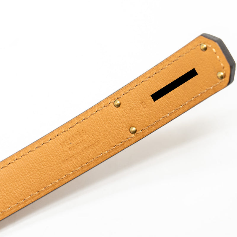 Hermes Kelly 18 Belt Epsom Gold RGHW Stamp B