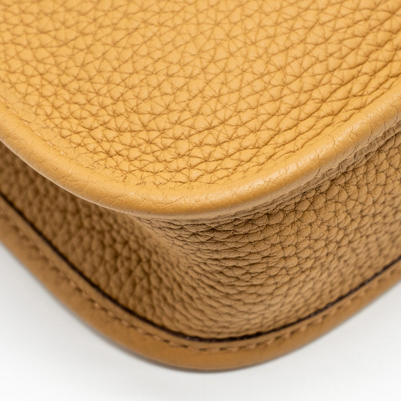 Hermes Mini Evelyne Clemence Biscuit/Camel GHW Stamp Z