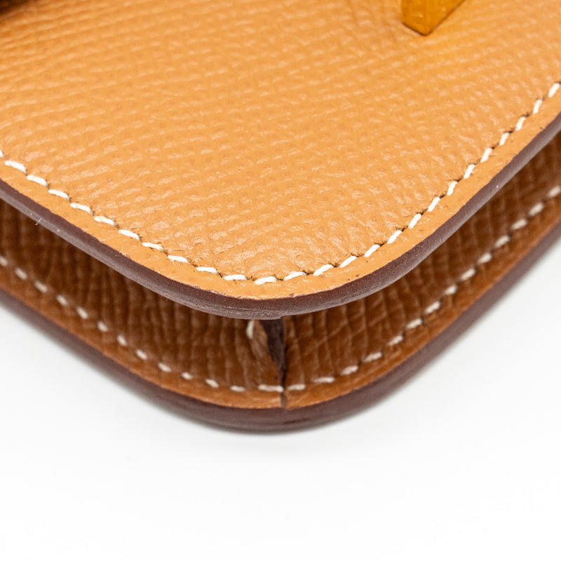 Hermes Constance Slim Epsom Gold GHW Stamp U