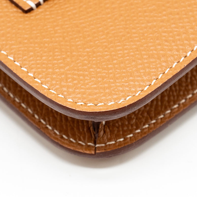 Hermes Constance Slim Epsom Gold GHW Stamp U