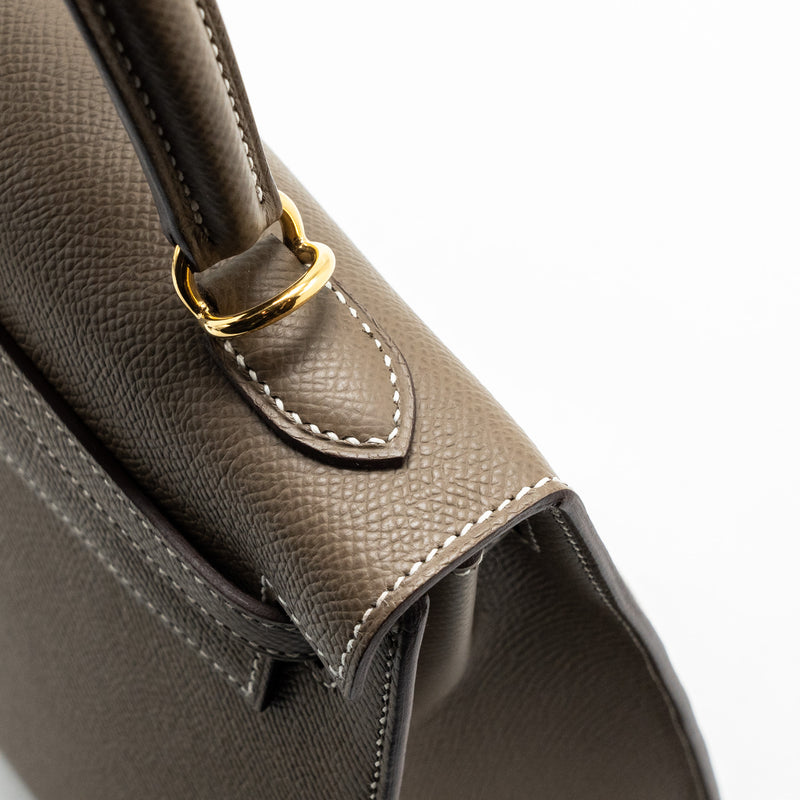 Hermes Kelly 25 Epsom etoupe GHW stamp B