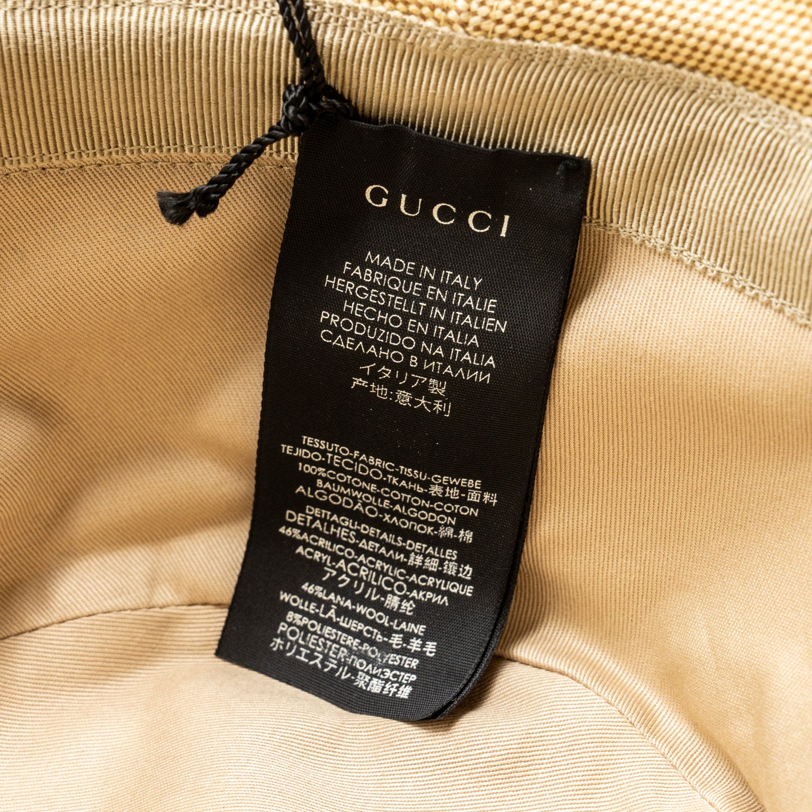 Gucci cap tag on sale