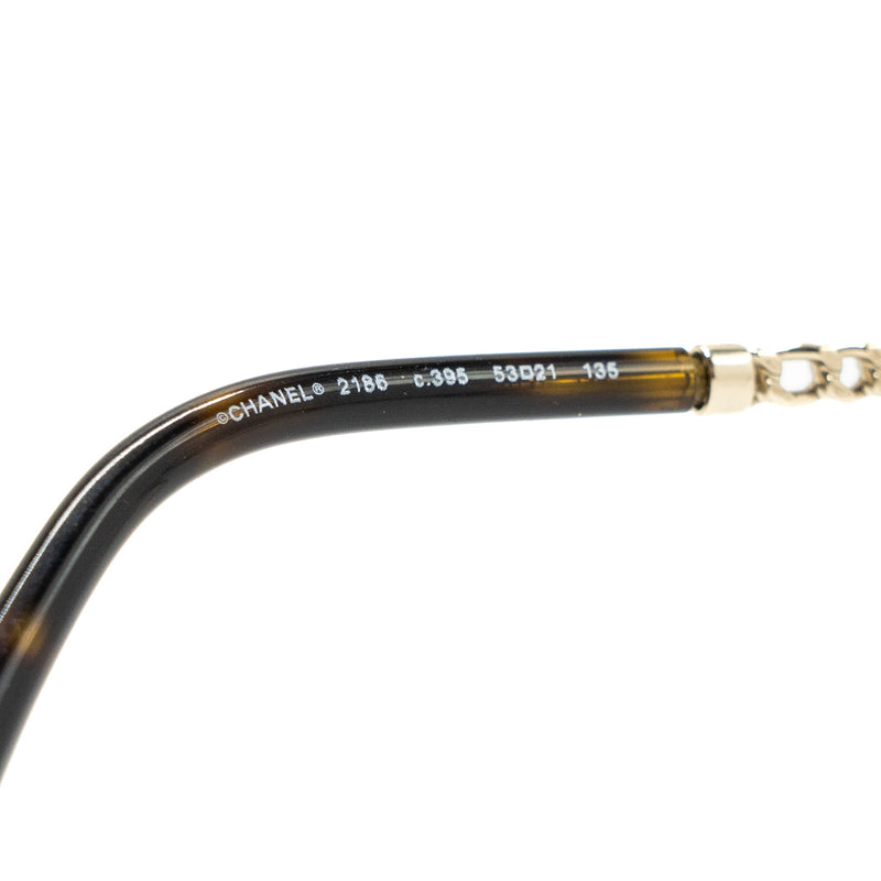 Chanel round glasses frames silver tone
