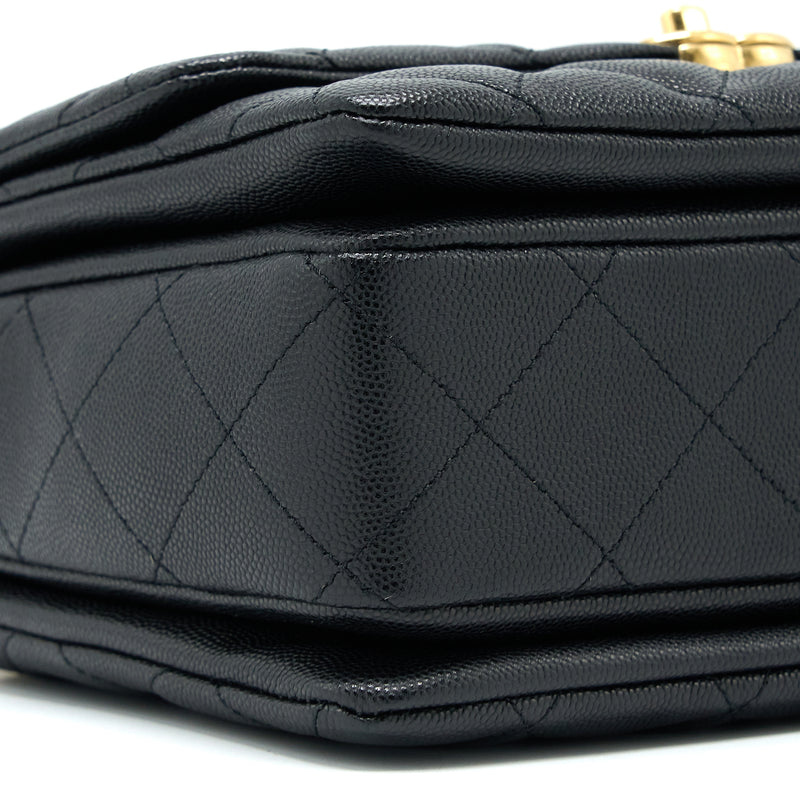 Chanel 22K Coco First Caviar Black GHW (Microchip)
