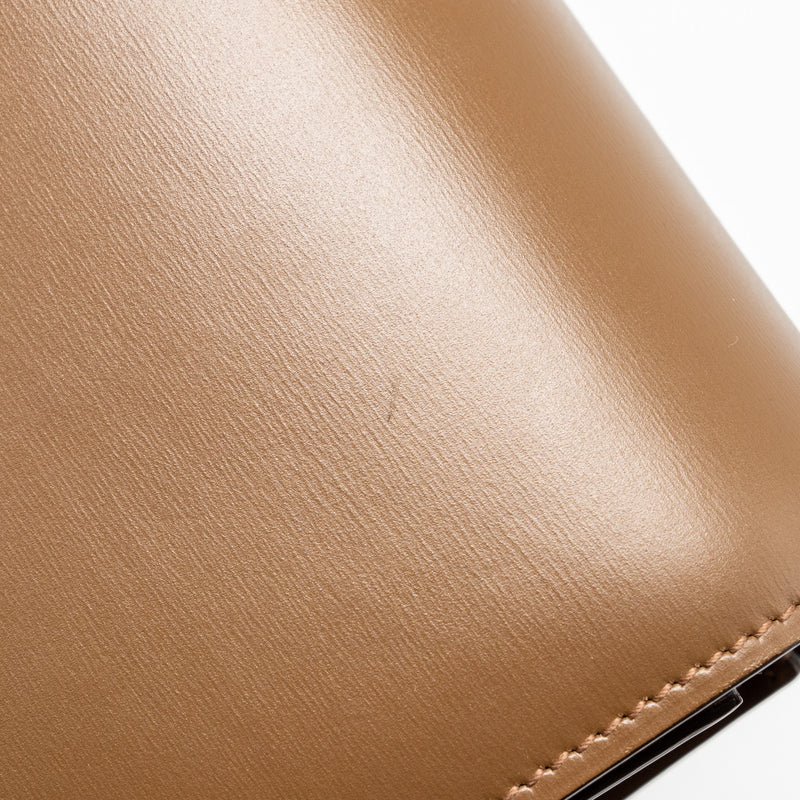 Celine Medium Classic Box Bag Calfskin Brown GHW