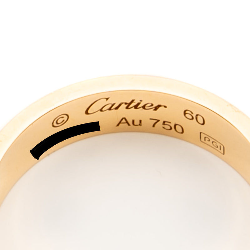 Cartier size 60 love ring rose gold
