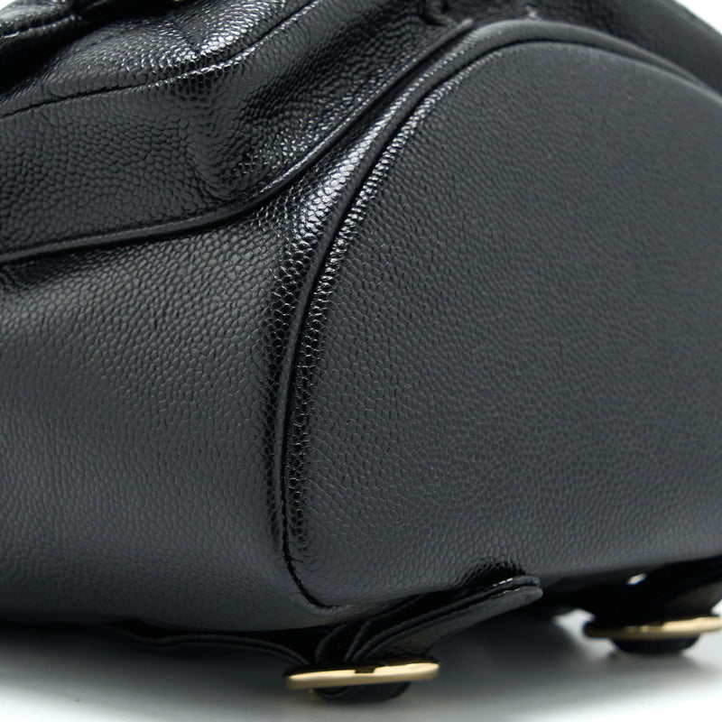 Chanel 23p Mini Triple Pack Backpack Caviar Black LGHW (Microchip)