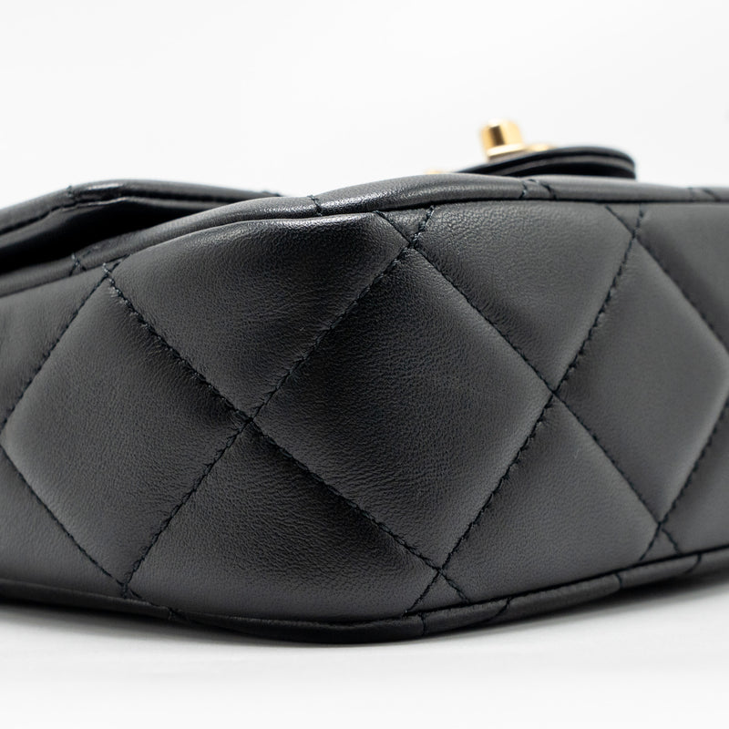Chanel MY Perfect Mini Flap Bag Lambskin Black GHW (Microchip)