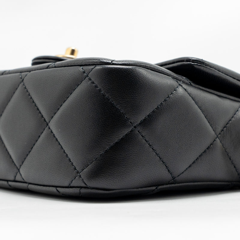 Chanel MY Perfect Mini Flap Bag Lambskin Black GHW (Microchip)