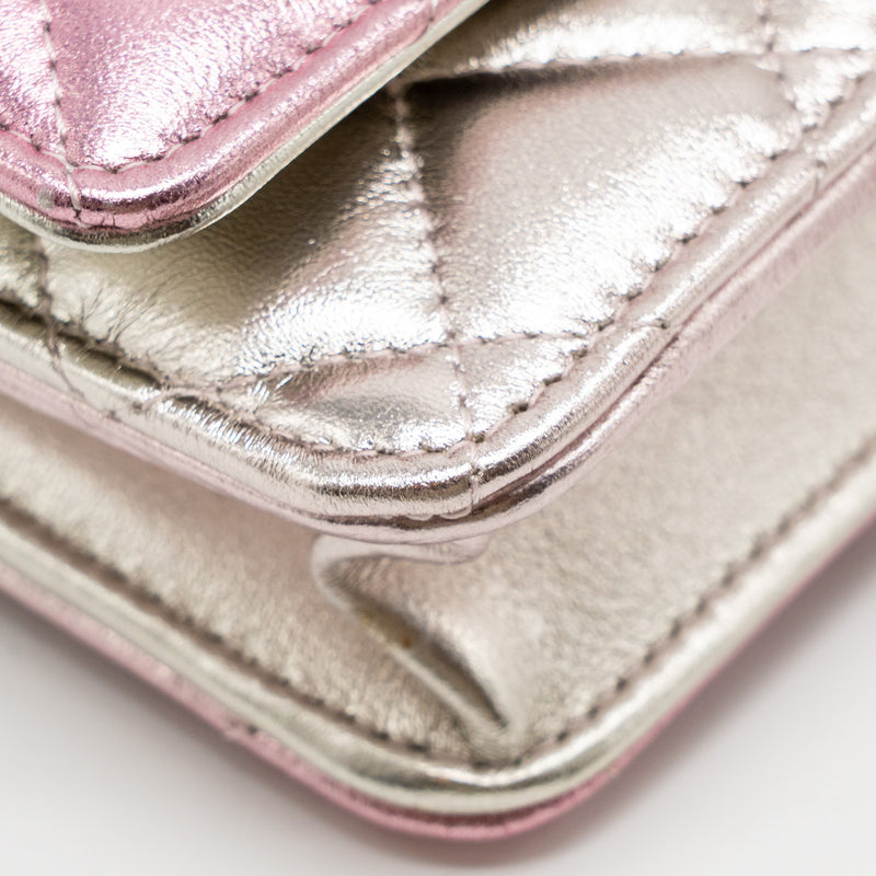 Chanel 21k Wallet On Chain Iridescent Lambskin LGHW(microchip)
