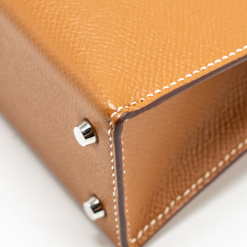 Hermes Mini Kelly II Epsom Gold SHW STAMP U