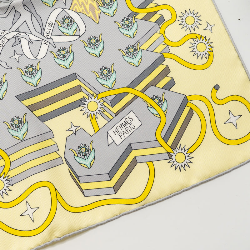 Hermes 90cm Silk Scarf La Source De Pegase Multicoloured