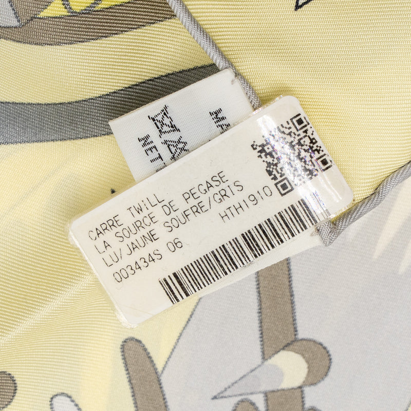 Hermes 90cm Silk Scarf La Source De Pegase Multicoloured