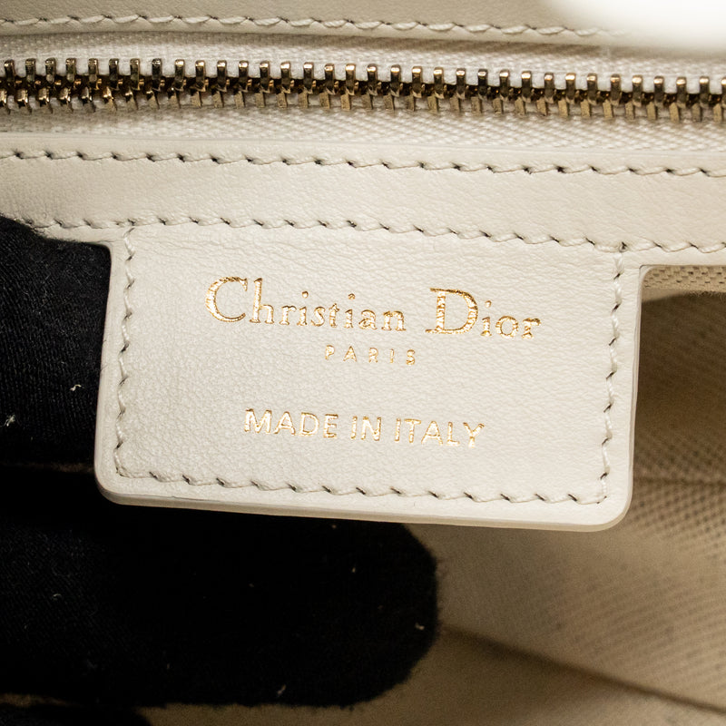 Dior Medium Saddle Bag Oblique Canvas/Leather Latte/Multicolour GHW