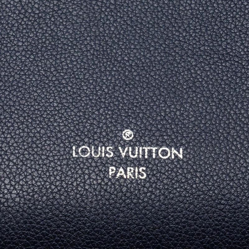 Louis Vuitton Lock Me Tote Bag Calfskin Navy SHW