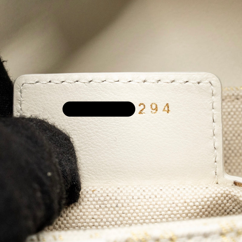 Dior Medium Saddle Bag Oblique Canvas/Leather Latte/Multicolour GHW
