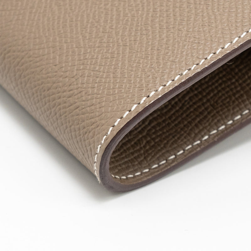 Hermes Kelly To GO Epsom Etoupe SHW Stamp B