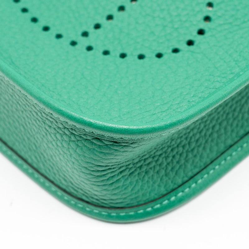 Hermes Mini Evelyn Clemence Vert Vertigo GHW Stamp W