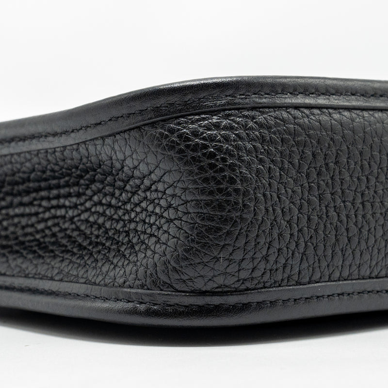 Hermes Mini Evelyn Clemence Black GHW Stamp Y