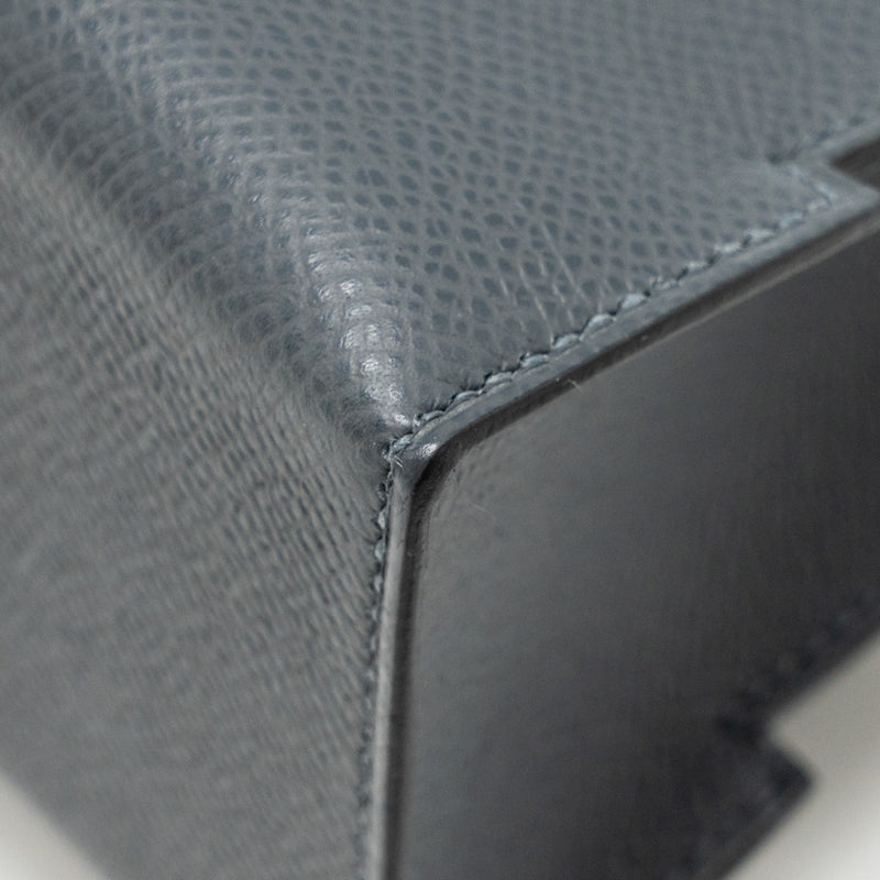 Hermes Kelly Dole Picto Epsom Gris Misty/Black/Vert Fizz/Alezan SHW Stamp W