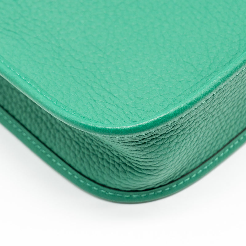 Hermes Mini Evelyn Clemence Vert Vertigo GHW Stamp W