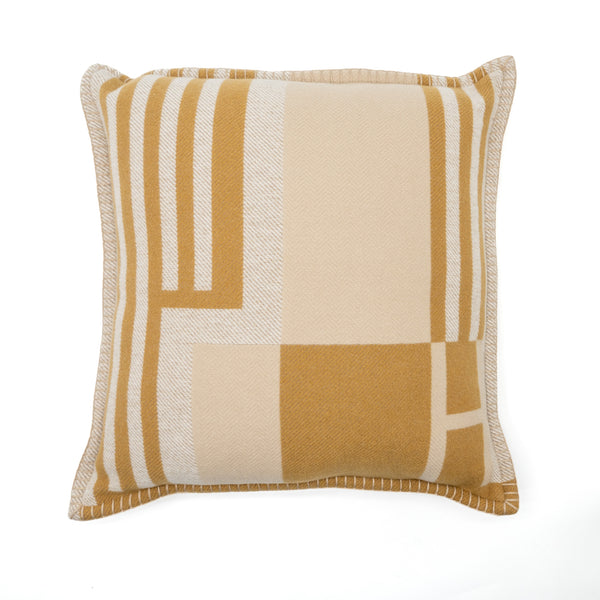 Hermes Ithaque Pillow Wool/Cashmere Camel/Beige