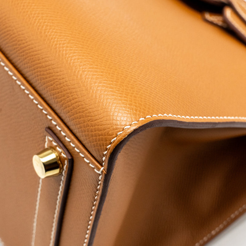 Hermes Birkin 30 Epsom Gold GHW Stamp Z