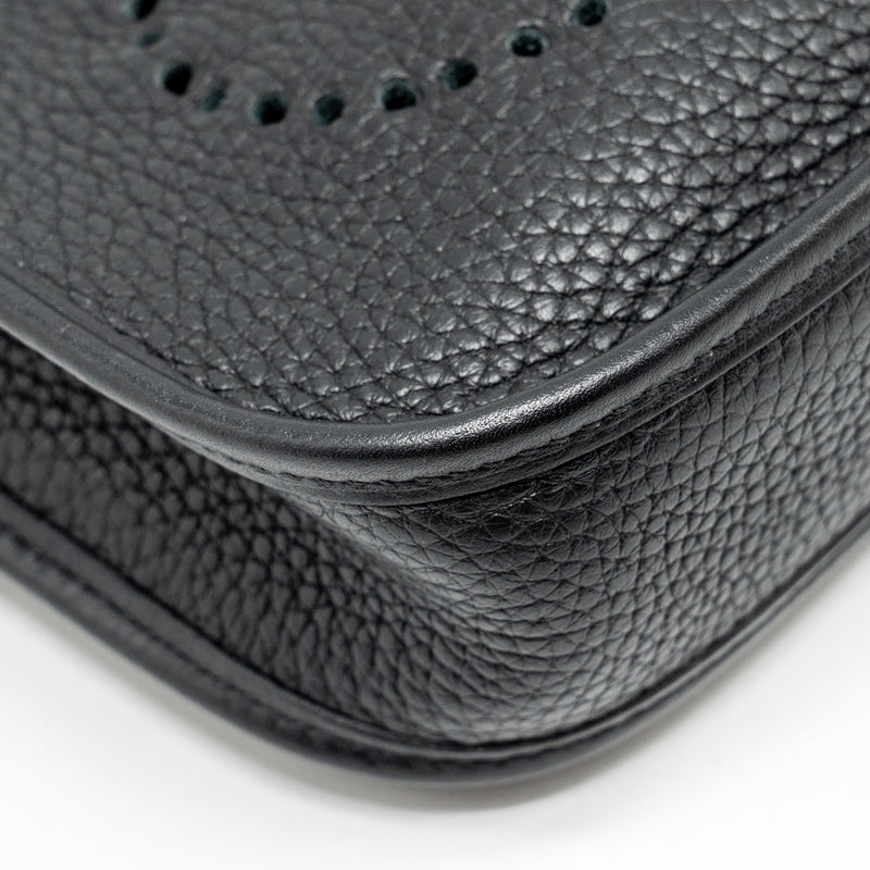 Hermes Mini Evelyn Clemence Black GHW Stamp Y