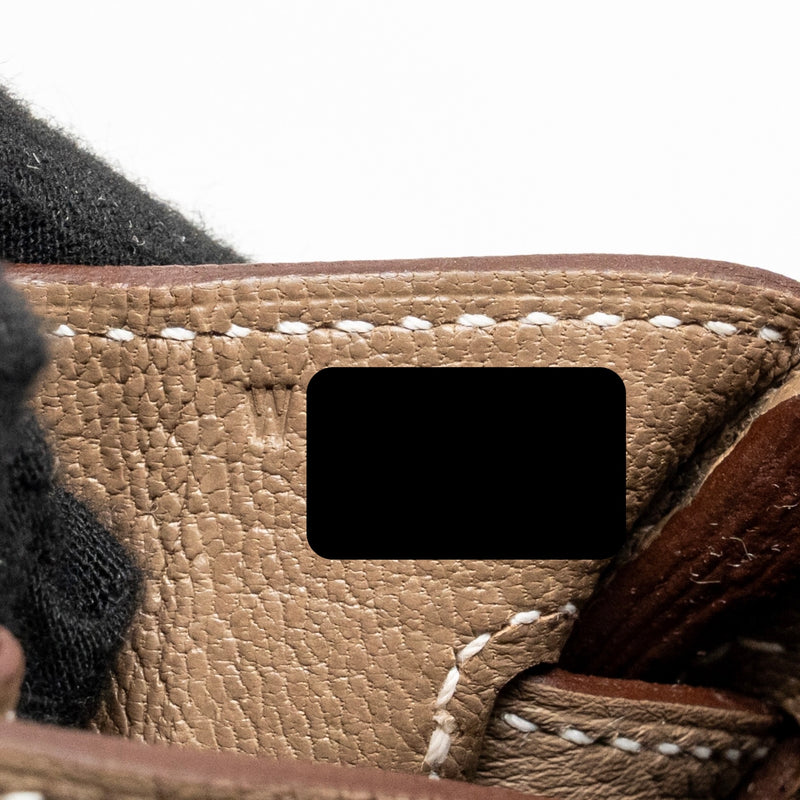 Hermes Birkin 25 Togo Etoupe SHW Stamp W