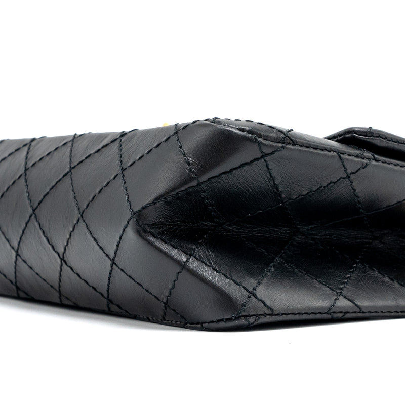 Chanel Mini 2.55 Reissue Aged Calfskin Black GHW (Microchip)