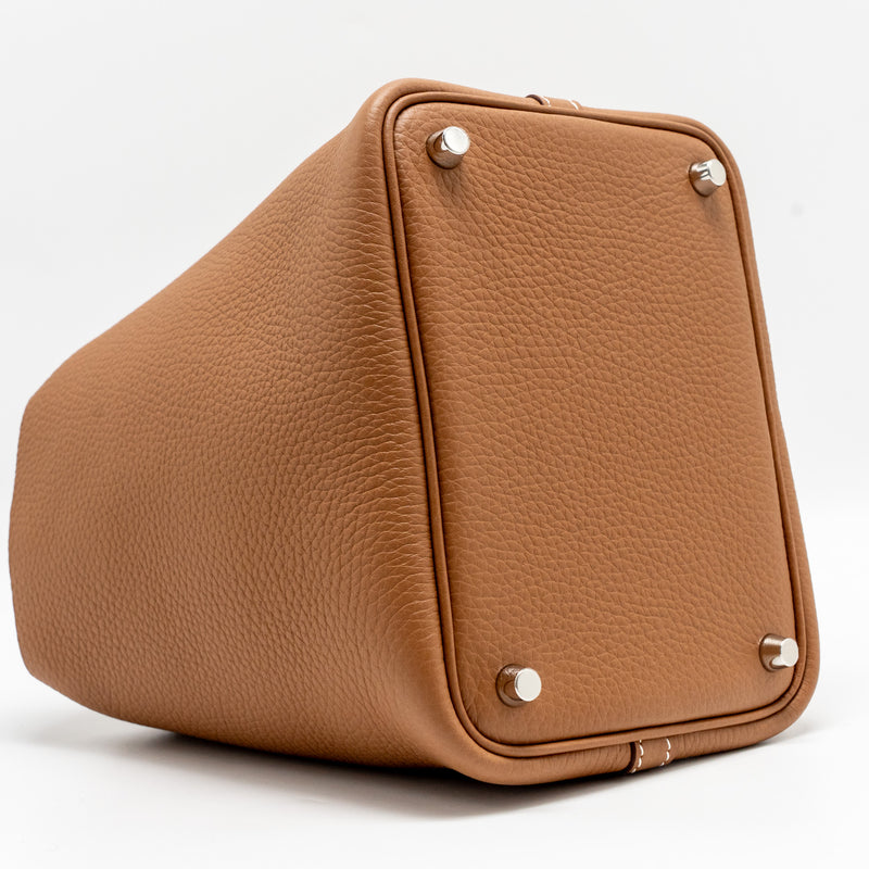 Hermes Picotin 18 Lock Bag Clemence Gold SHW Stamp K