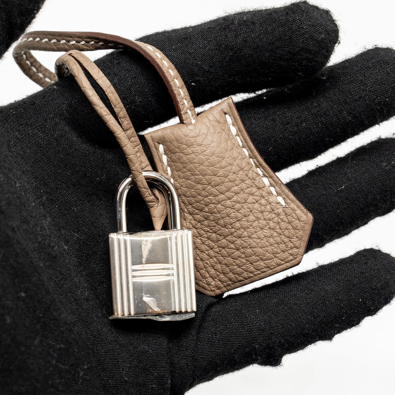 Hermes Birkin 25 Togo Etoupe SHW Stamp W