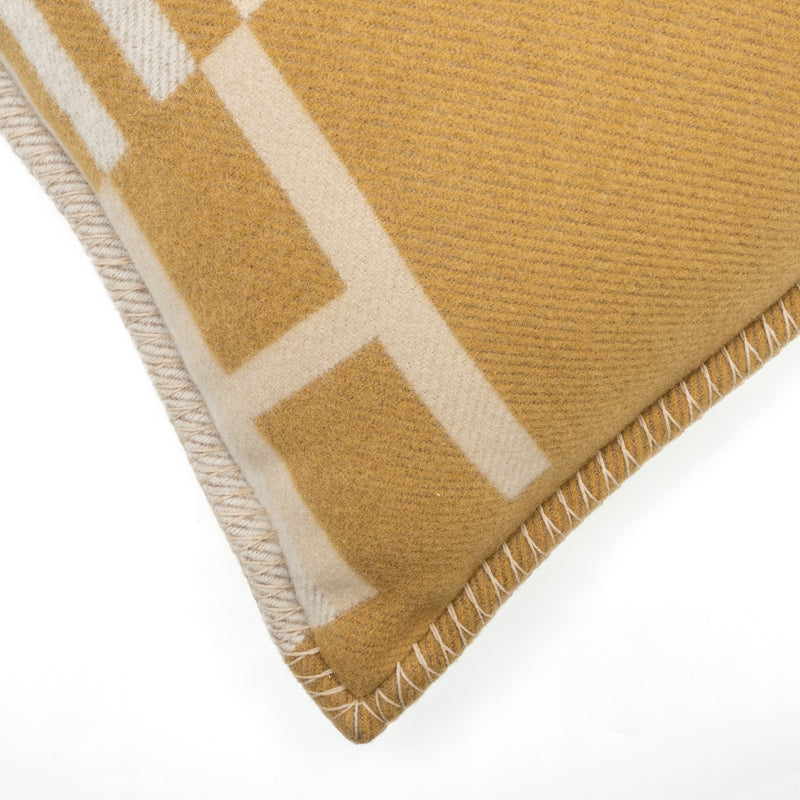 Hermes Ithaque Pillow Wool/Cashmere Camel/Beige