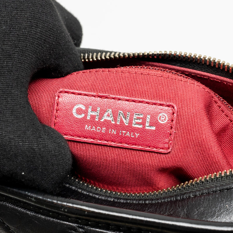 Chanel Small Gabrielle Hobo Bag Calfskin Black Multicolour Hardware