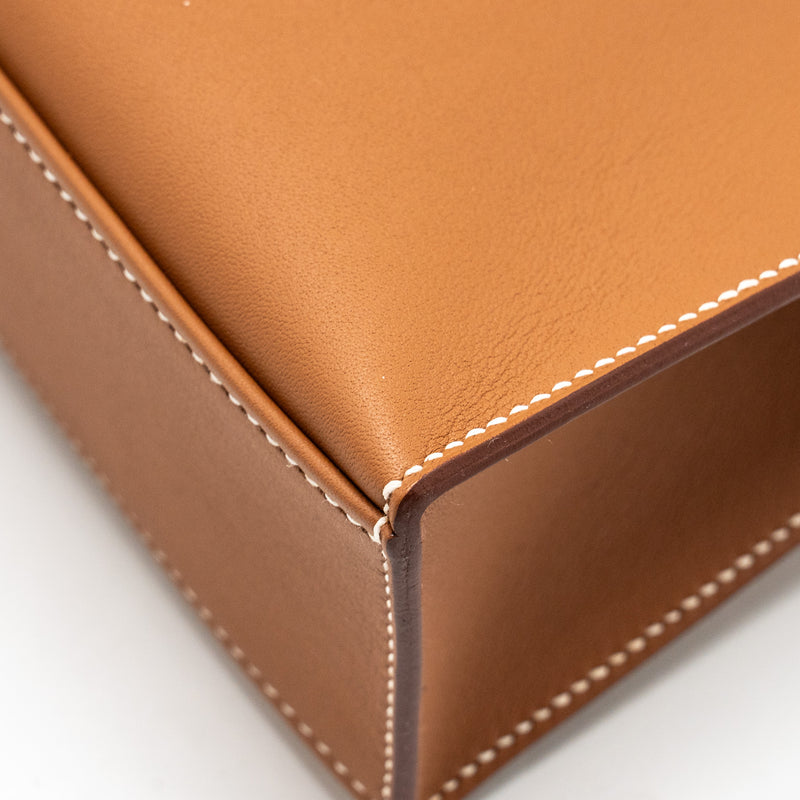 Hermes kelly Pochette swift Gold GHW stamp W