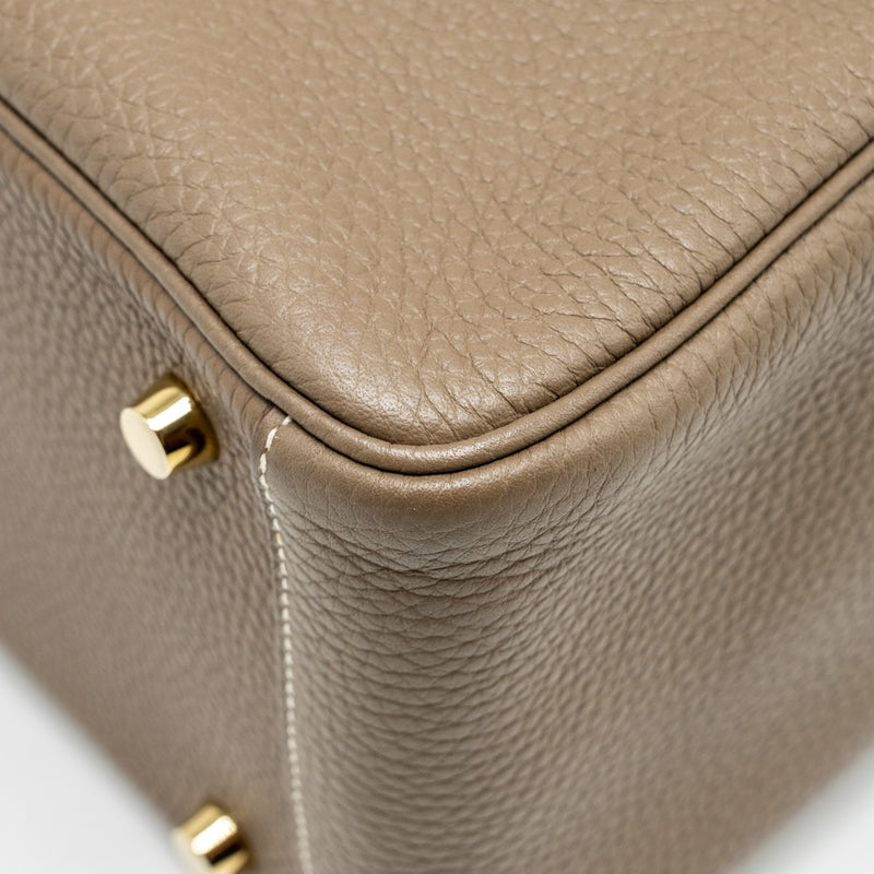 Hermes Lindy 26  Clemence Etoupe GHW Stamp Z