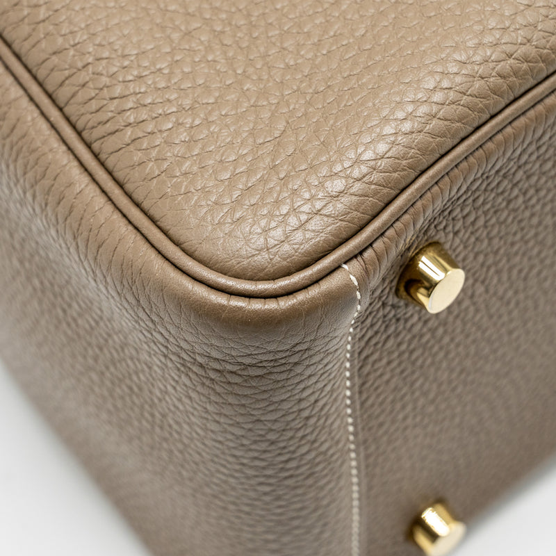 Hermes Lindy 26  Clemence Etoupe GHW Stamp Z