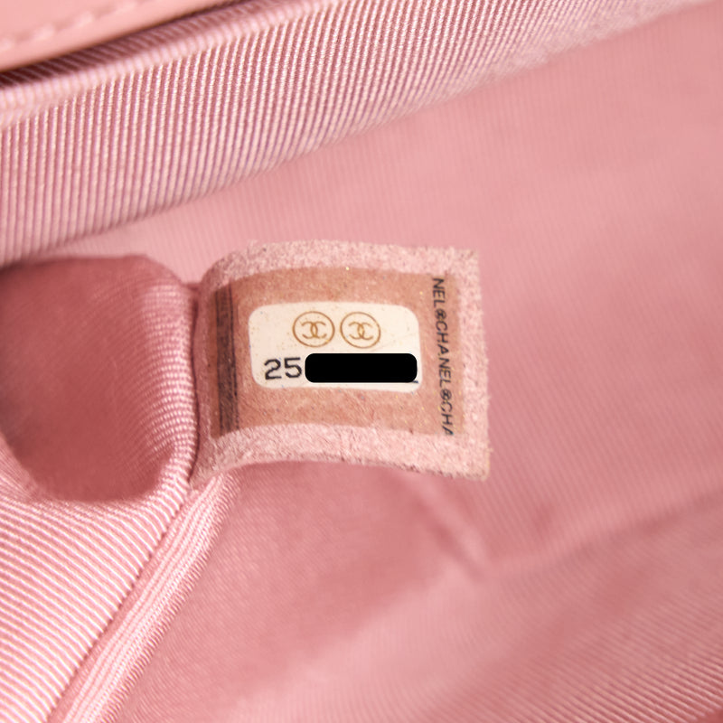 Chanel Medium Boy Bag Calfskin Pink LGHW