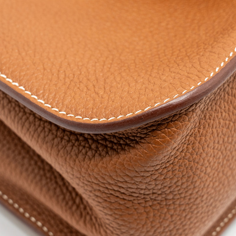 Hermes Halzan 31 Clemence Gold GHW Stamp D