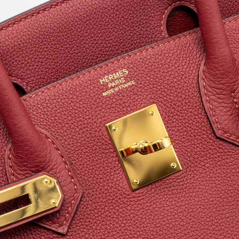 Hermes Birkin 30 togo rouge grenat GHW stamp A