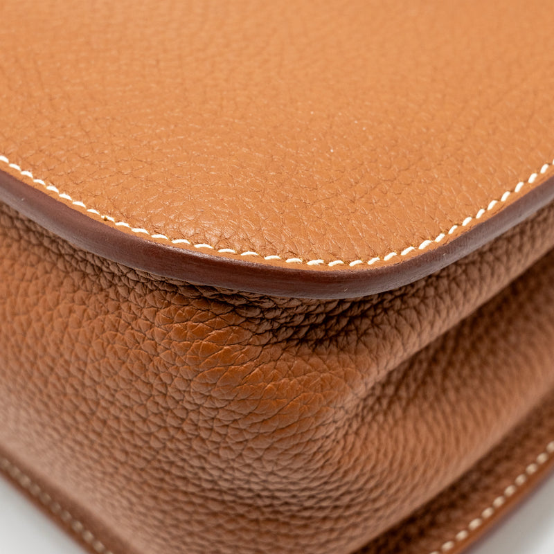 Hermes Halzan 31 Clemence Gold GHW Stamp D