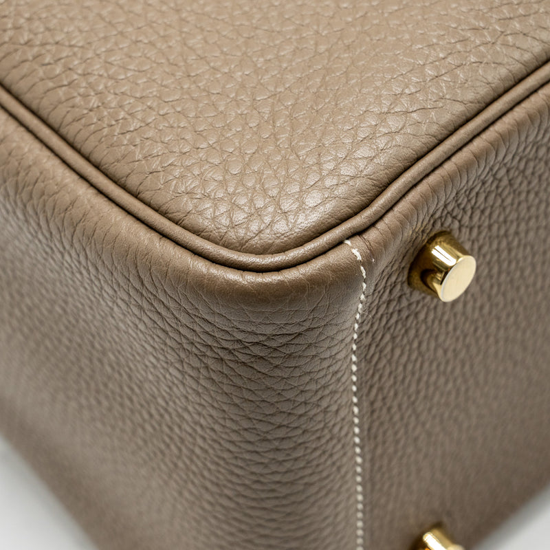 Hermes Lindy 26  Clemence Etoupe GHW Stamp Z