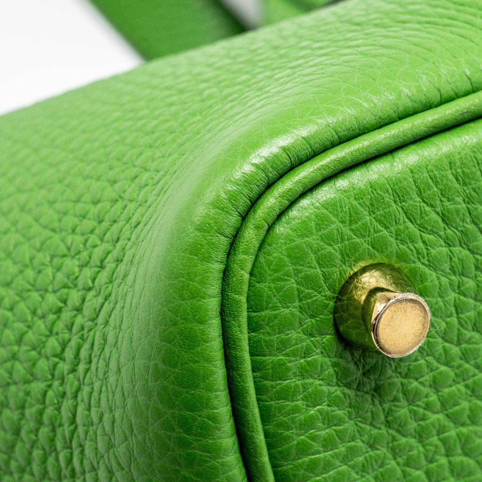 Hermes picotin 18 lock bag Clemence Vert Yucca GHW stamp B