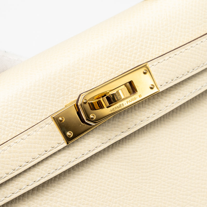 Hermes Mini Kelly II epsom nata GHW stamp Z