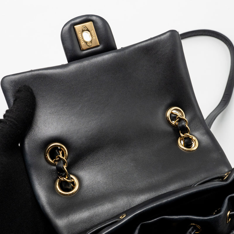 Chanel Small Urban Spirit Quilted Backpack Calfskin Black GHW
