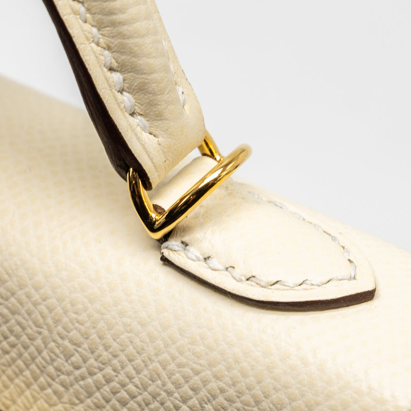 Hermes Mini Kelly II epsom nata GHW stamp Z